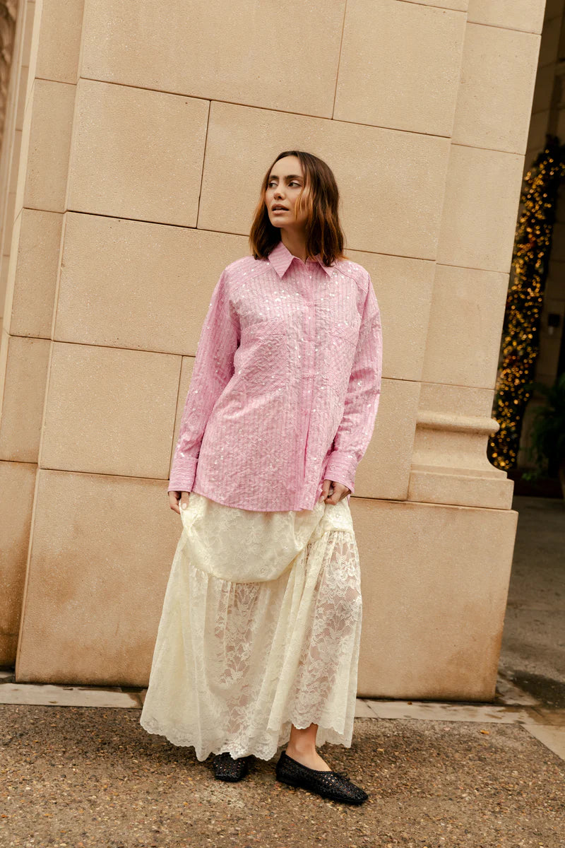 Elliecras Shirt - Pink Multi Stripe