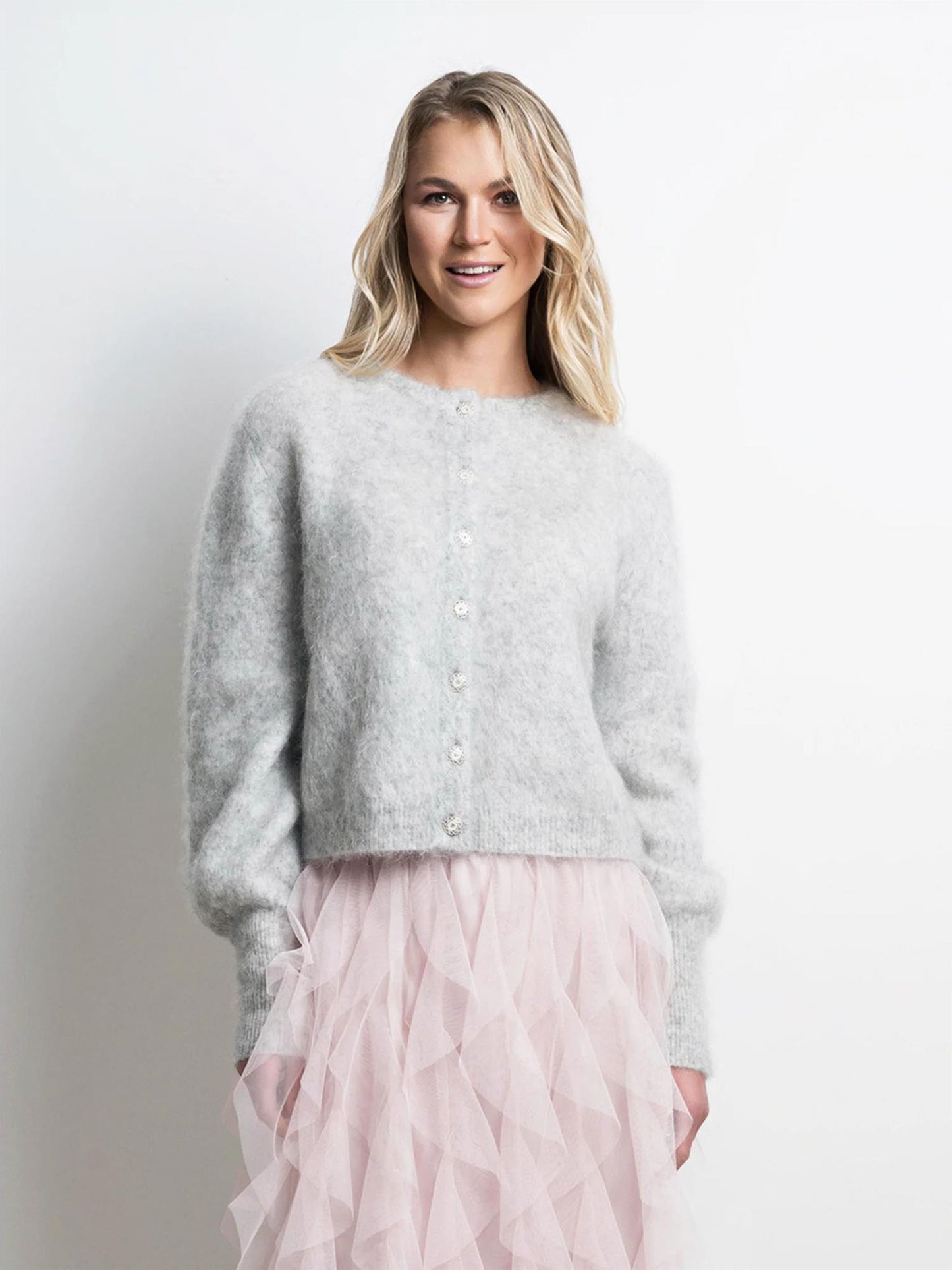 Sonia Cardigan Silver Grey