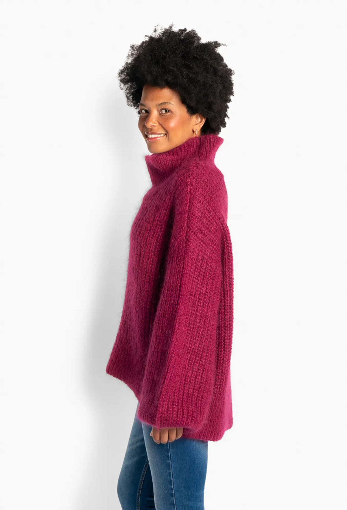 Tia Sweater - Rhododendron