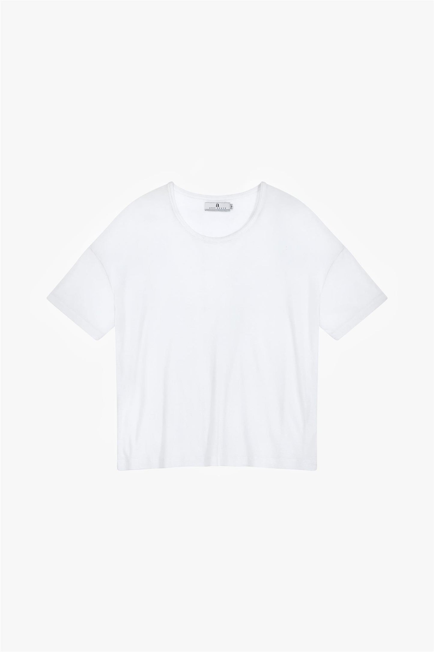 Melis Linen White t-skjorte