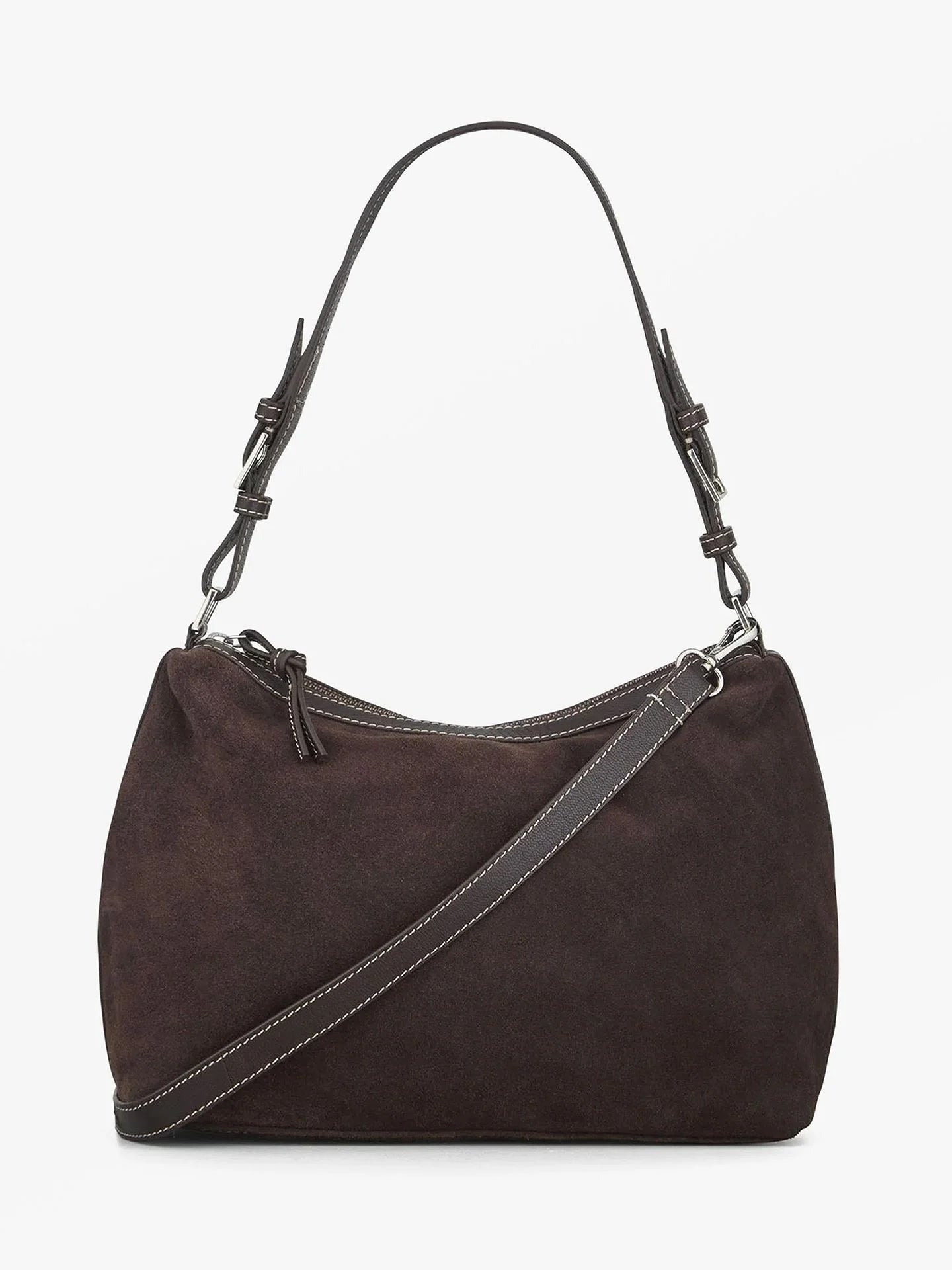 Suede Ginni Medi Bag - Chocolate Torte