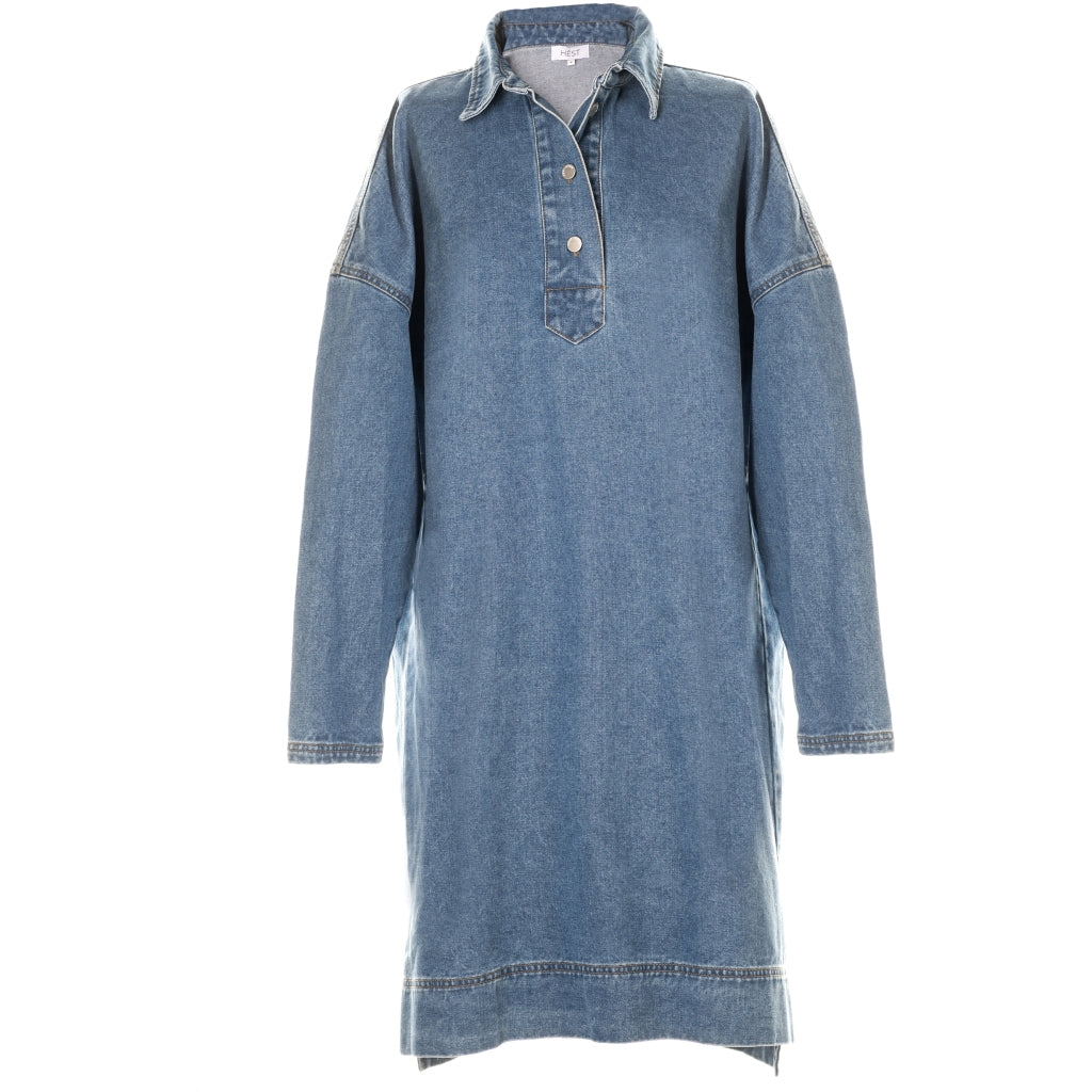 Popover Denim Dress