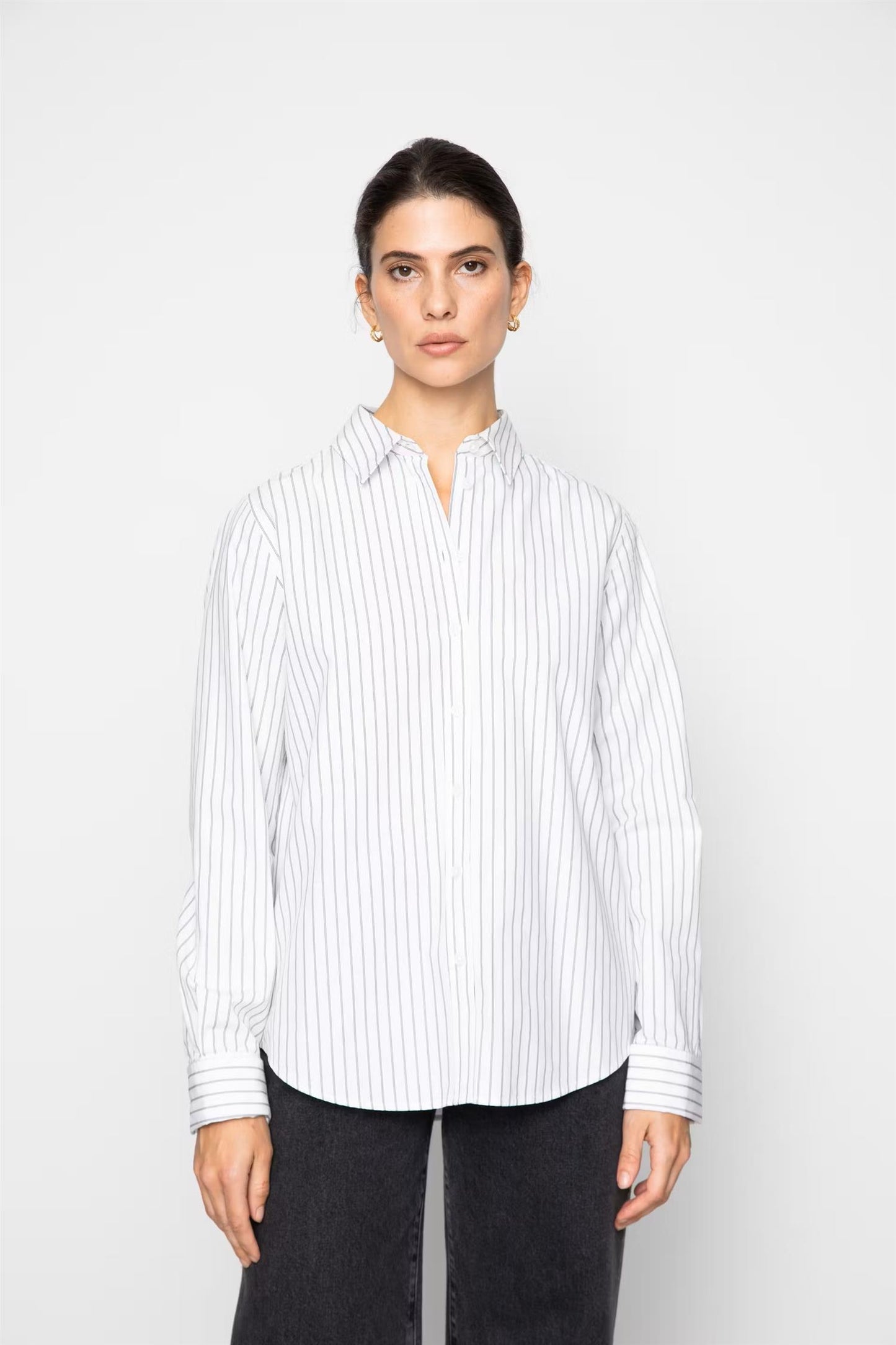 Fritila Shirt Black Stripe