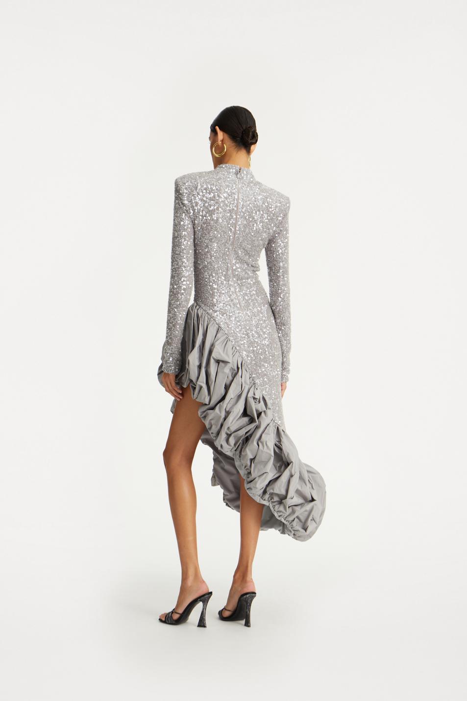 Sequin Asymmetric Dress