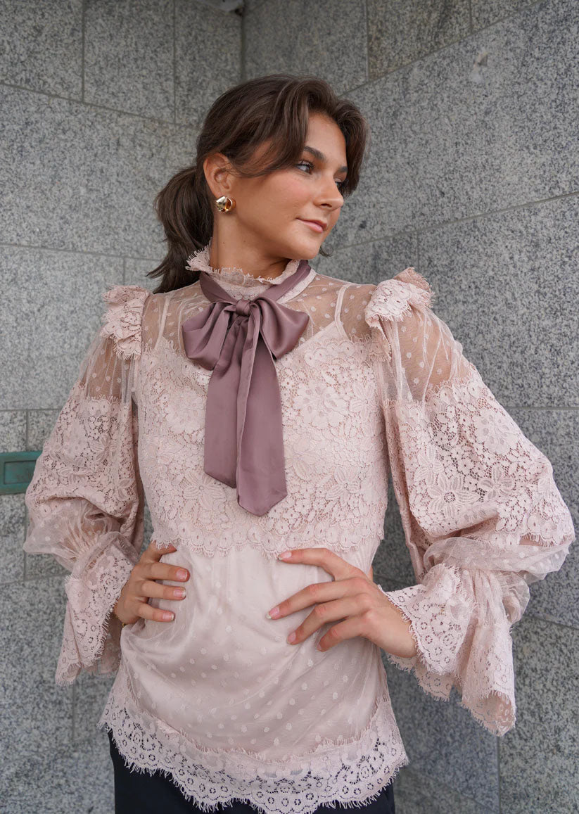 Marie Antoniette Blouse Old Pink