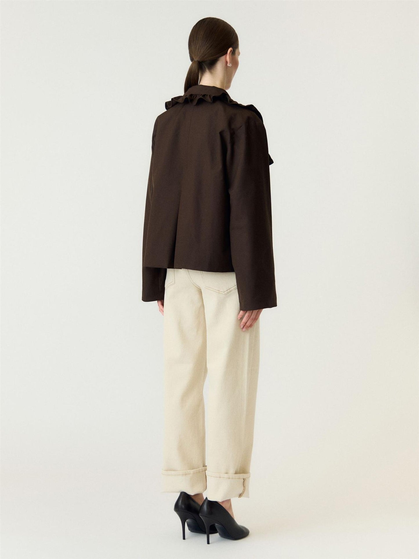 YasElisia Short Trenchcoat - Coffe Bean