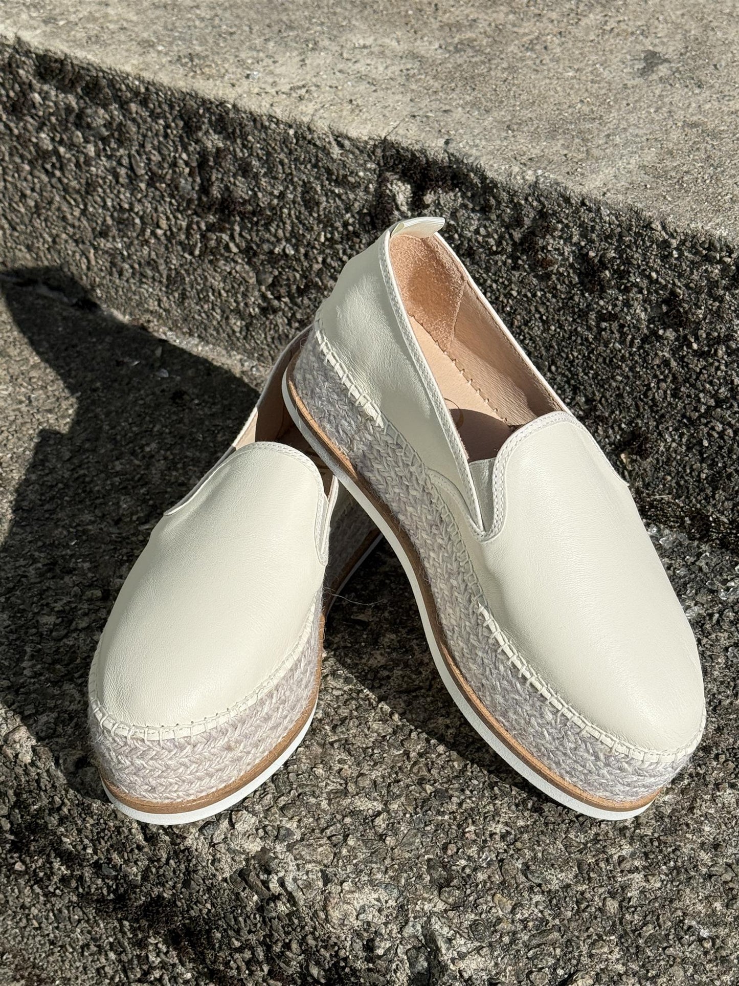Sarry Espadrillos Pharos - Hvit Glatt Skinn