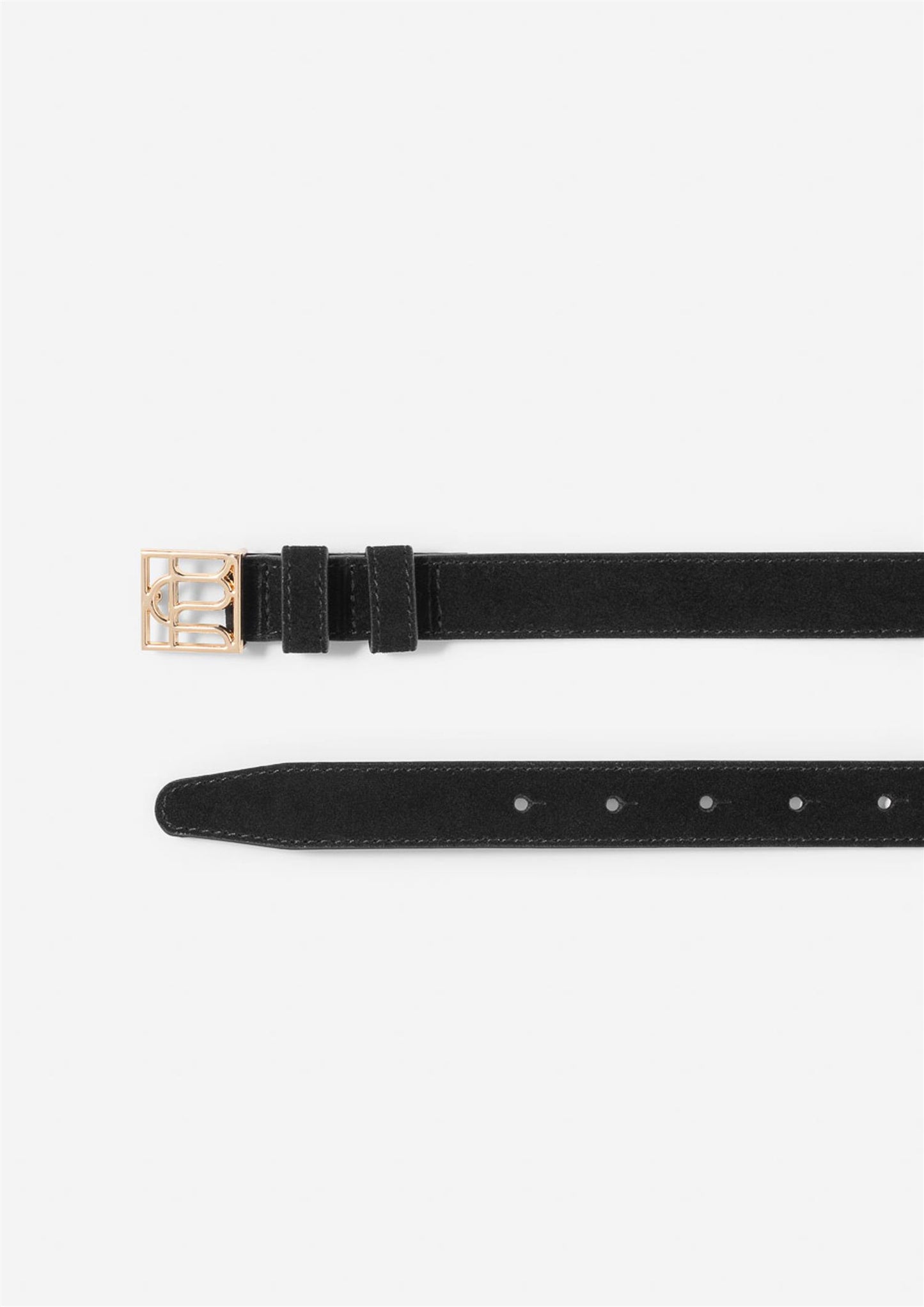 Grace Belt - Black Suede