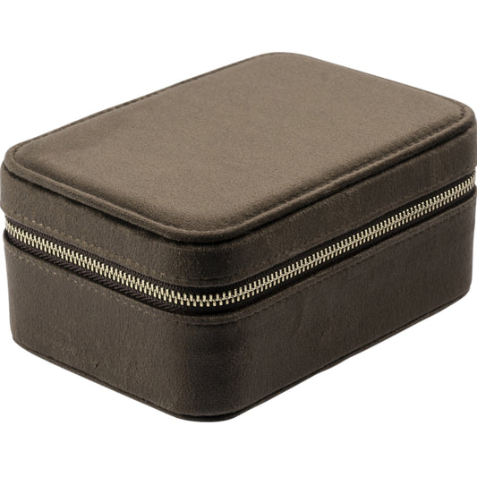 Velvet Jewellery Box Chocolate Brown
