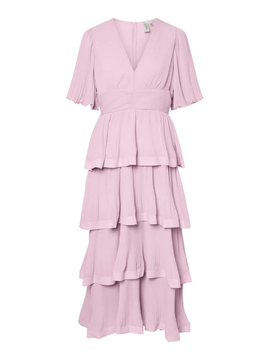 YasPlira Long Dress - Ballerina
