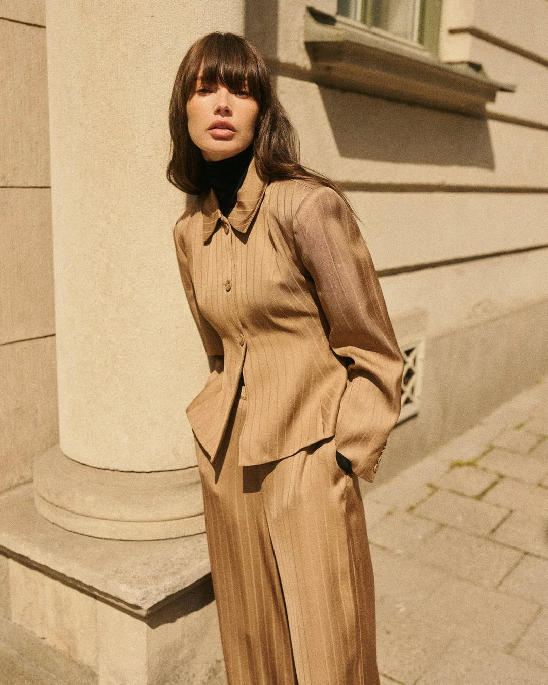 Tailored Blazer - Camel