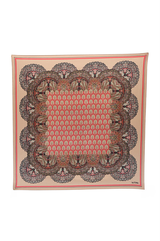 Silk Scarf 60x60 - Autumn Paisely