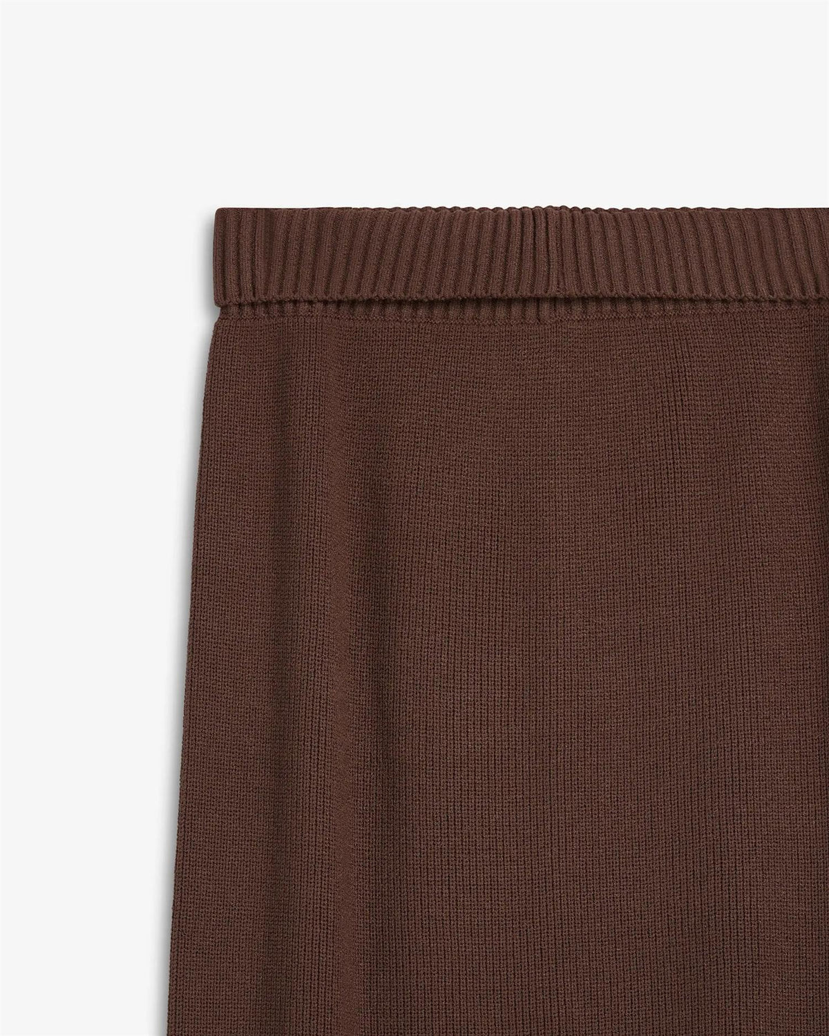 Atari Rib Skirt Walnut Brown