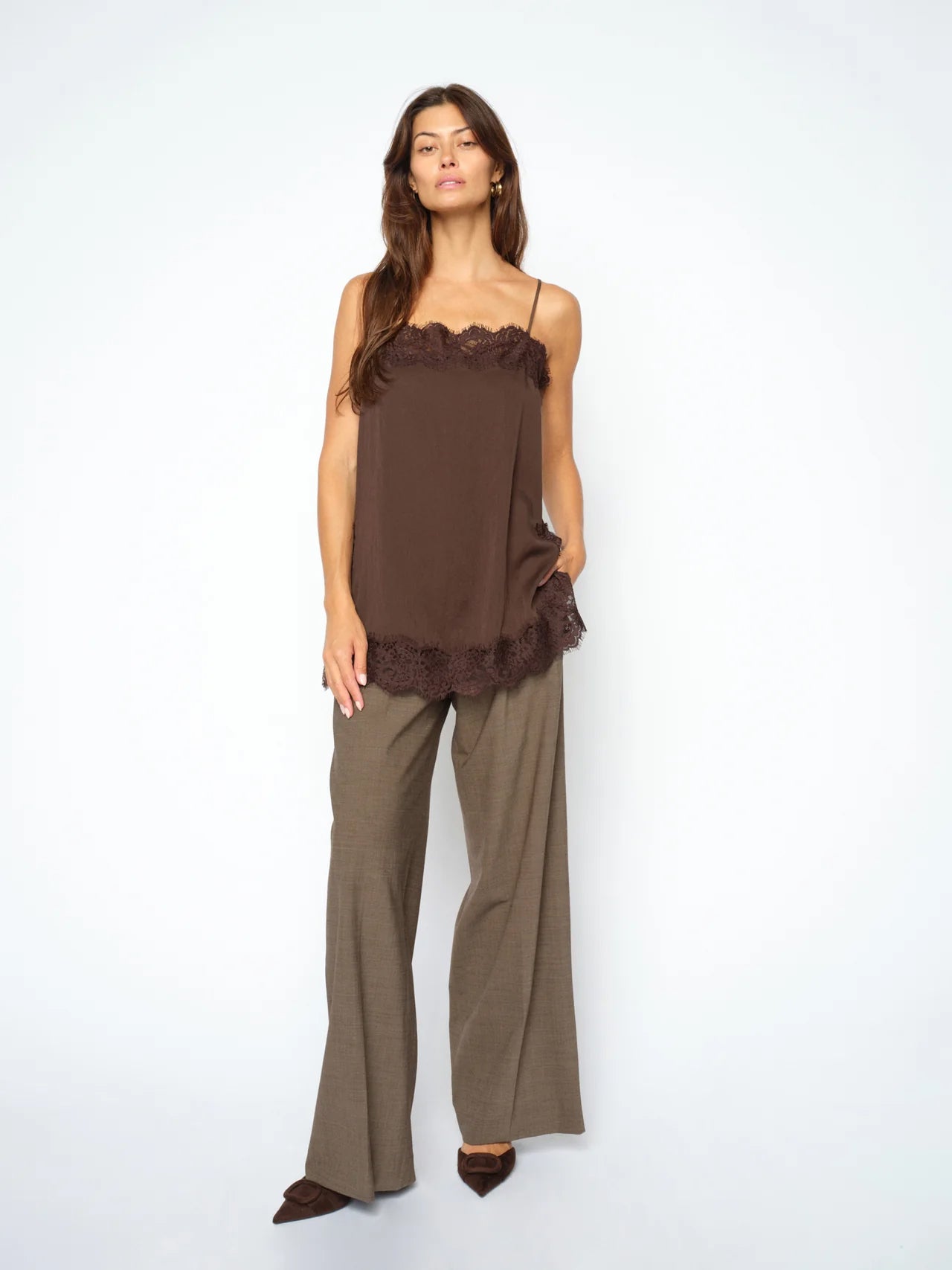MM Audra Annie Lace Singlet - Delicioso