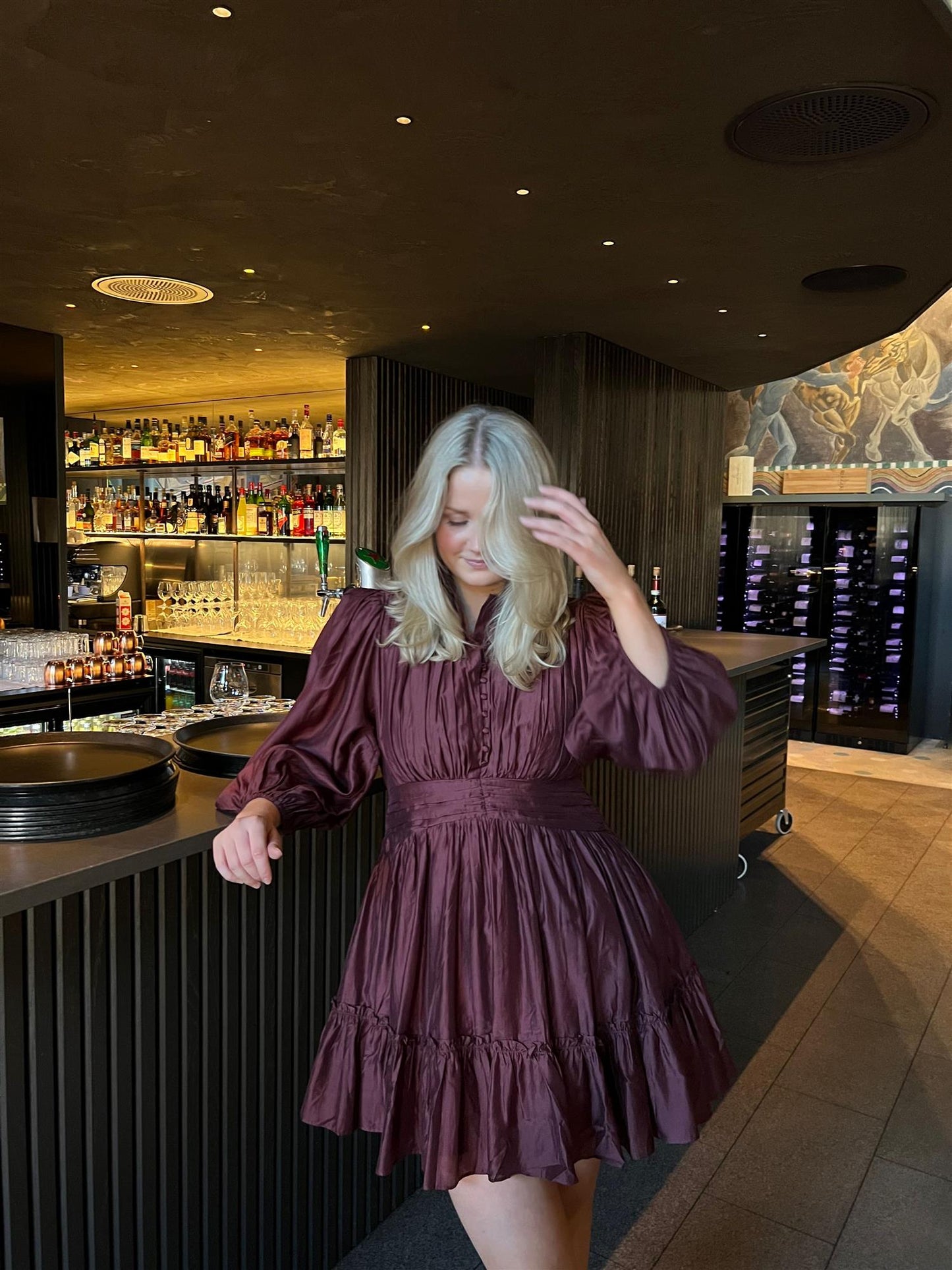 Vanity Dress Bordeaux