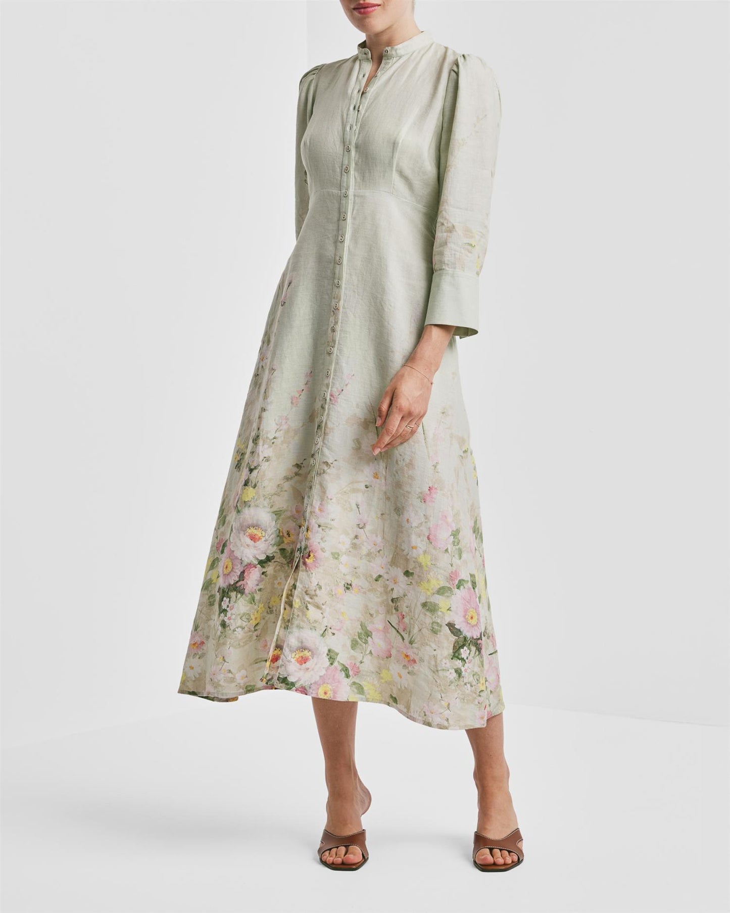 Linen Button-Down Dress - Harmony