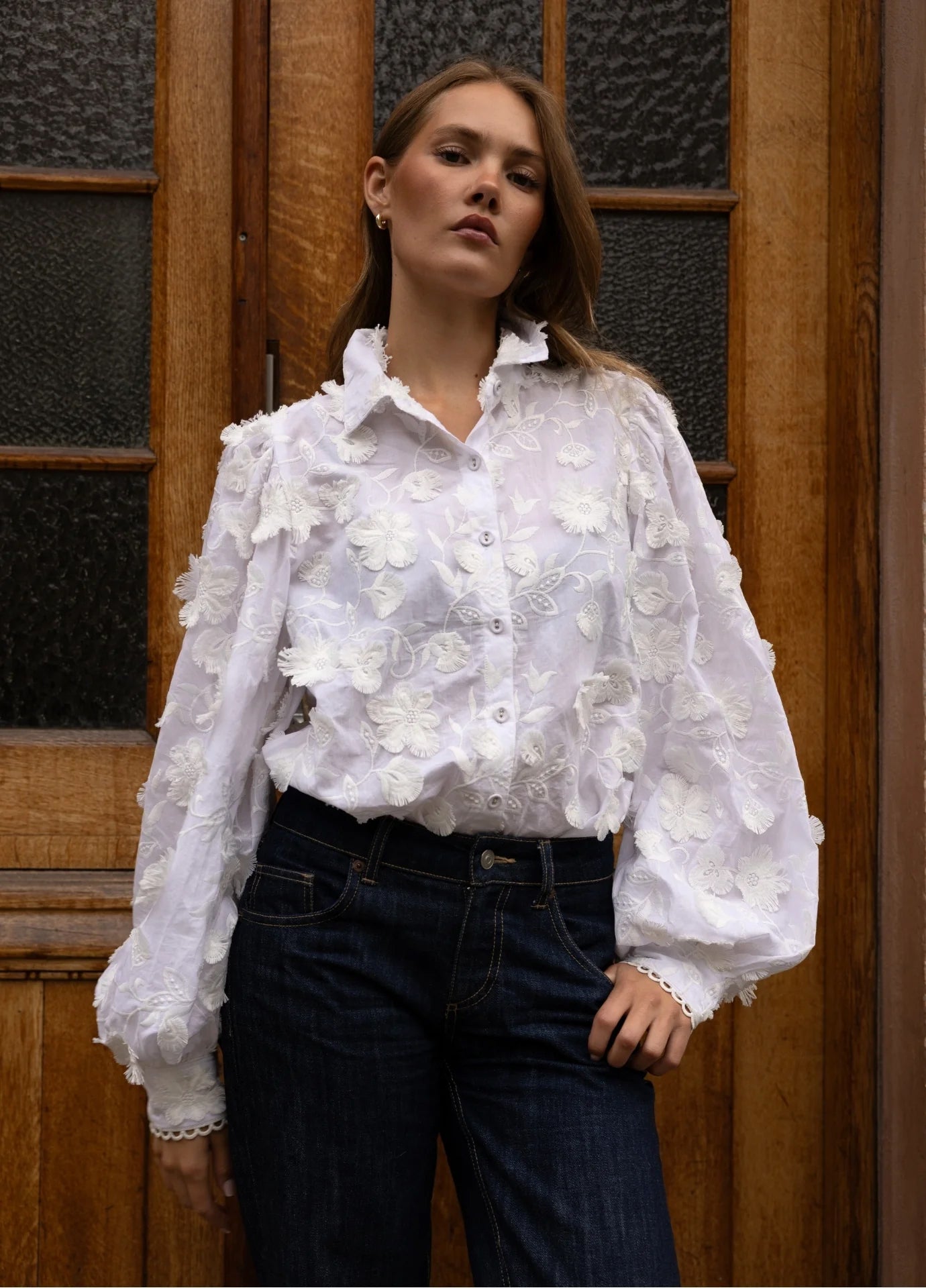 Anaya Shirt - Ivory Atelier