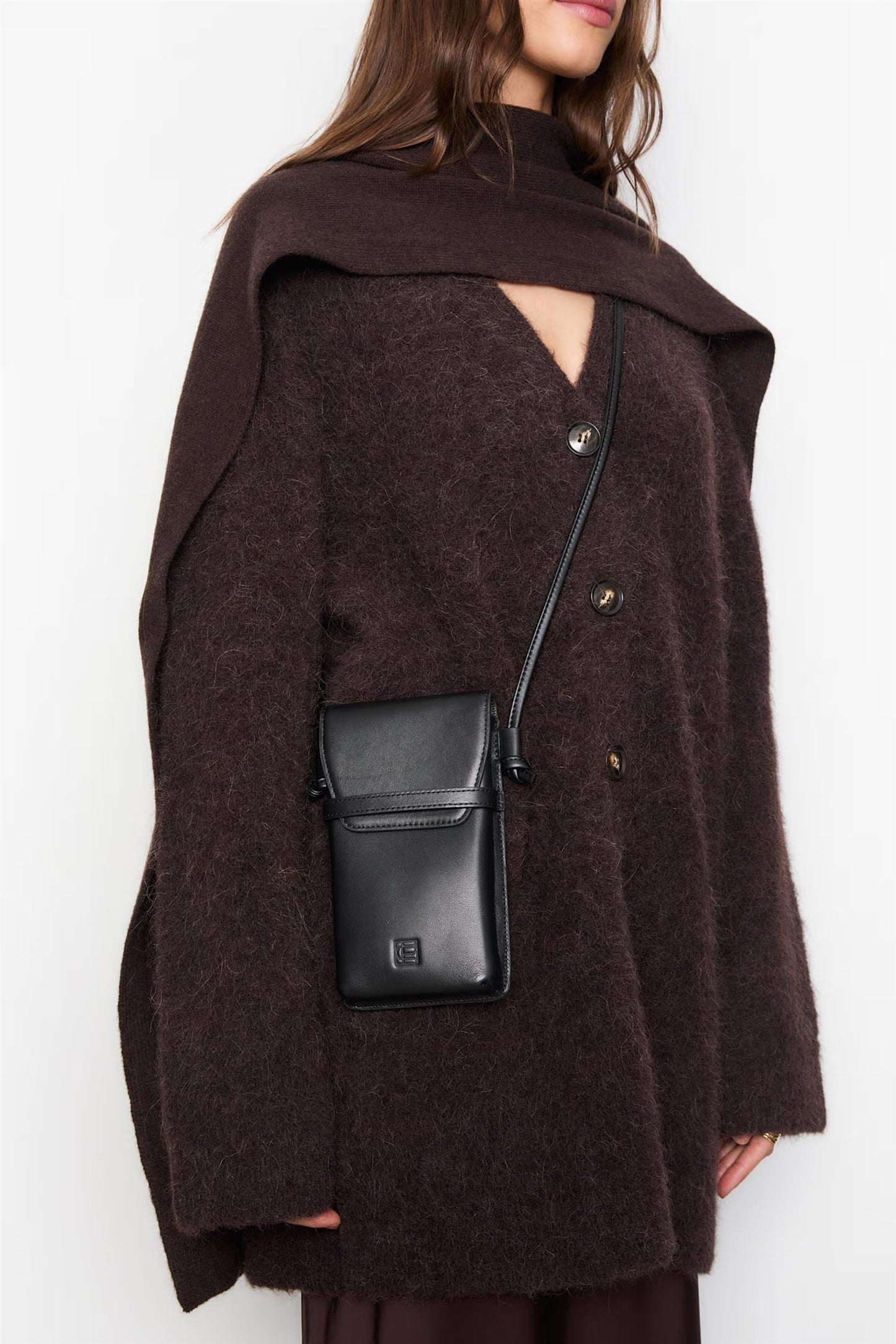 Babette Scarf Dark Brown