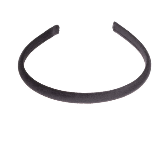 Velvet Hair Band Thin Black