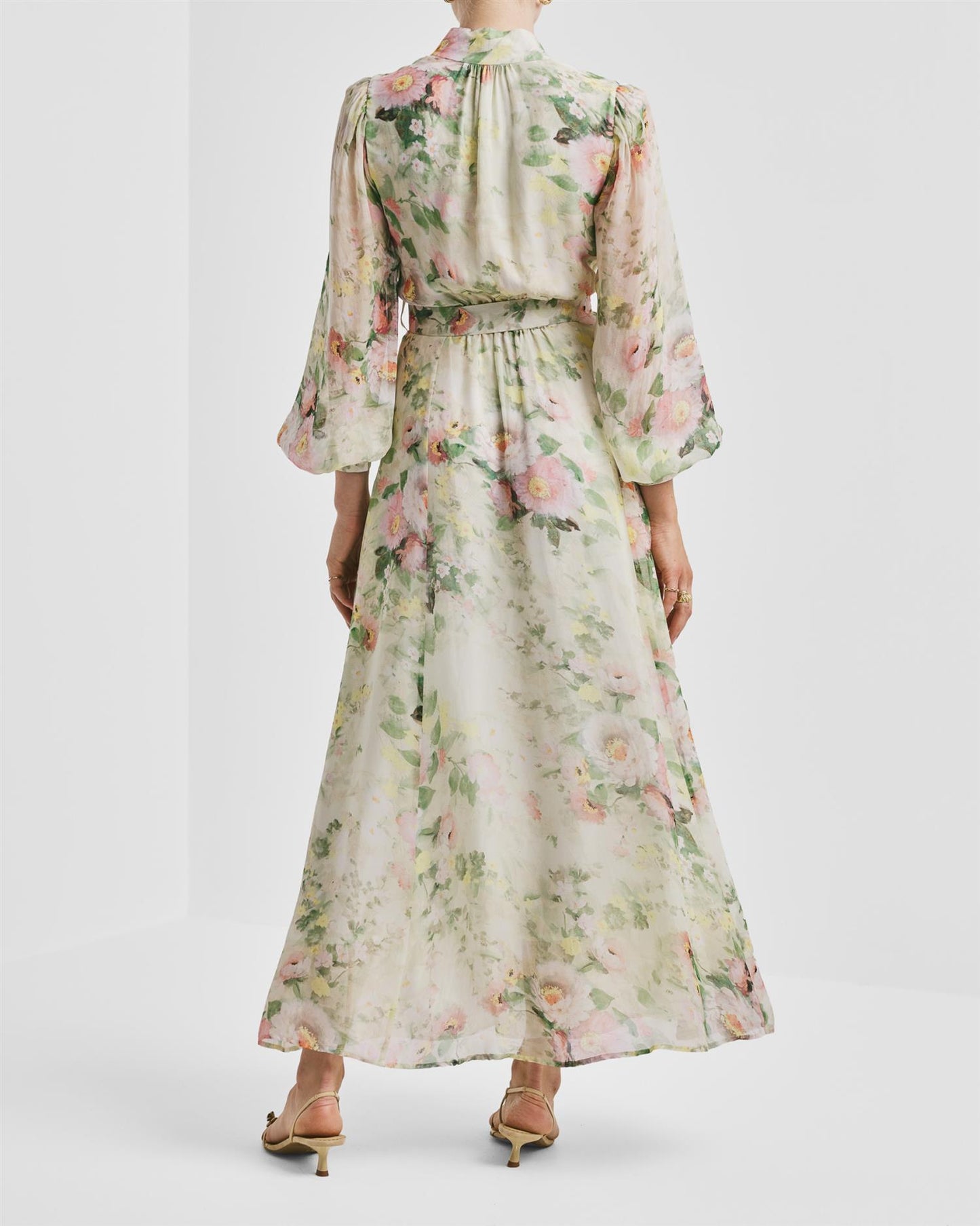 Organza Belt Dress - Watercolour Dreams