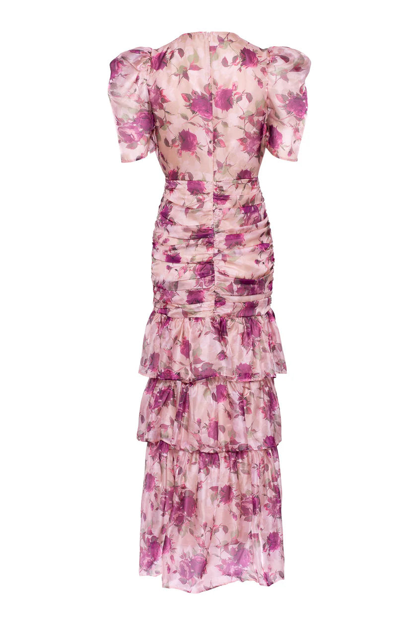 Jenna Maxi Dress - Rose Print