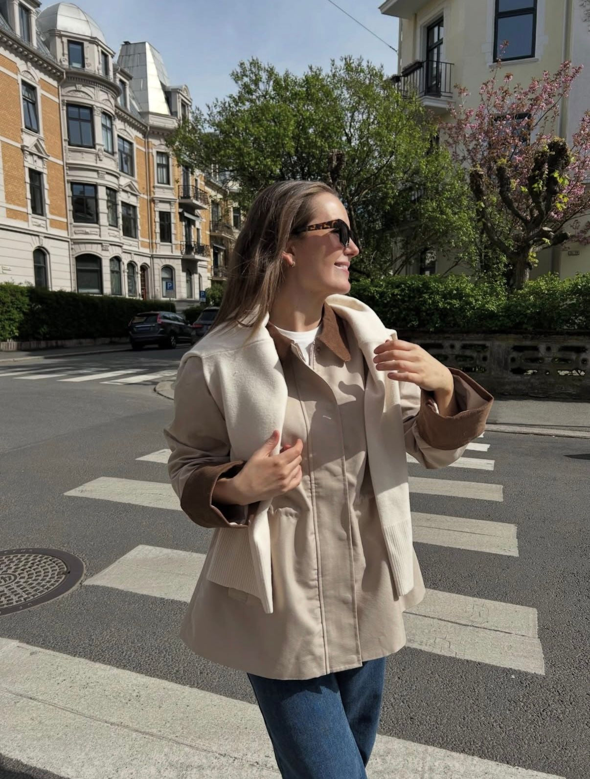 YasAnca LS Parka Jacket Beige