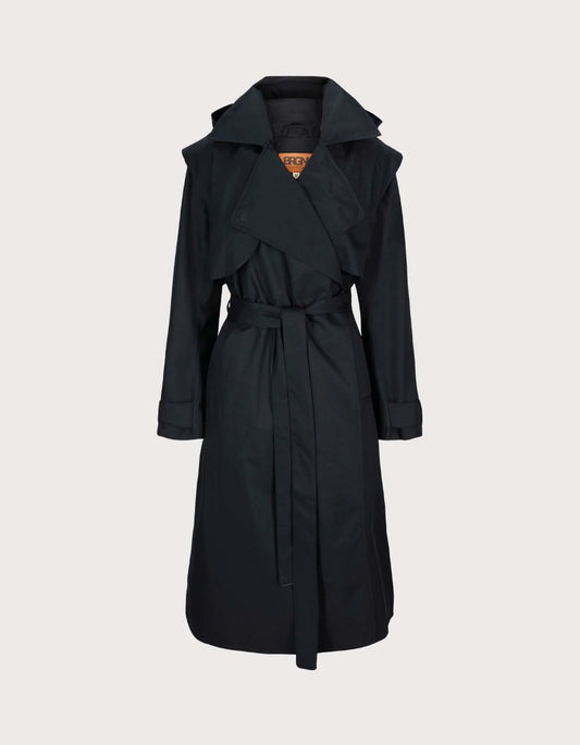 Regndråpe Trench Coat - New Black