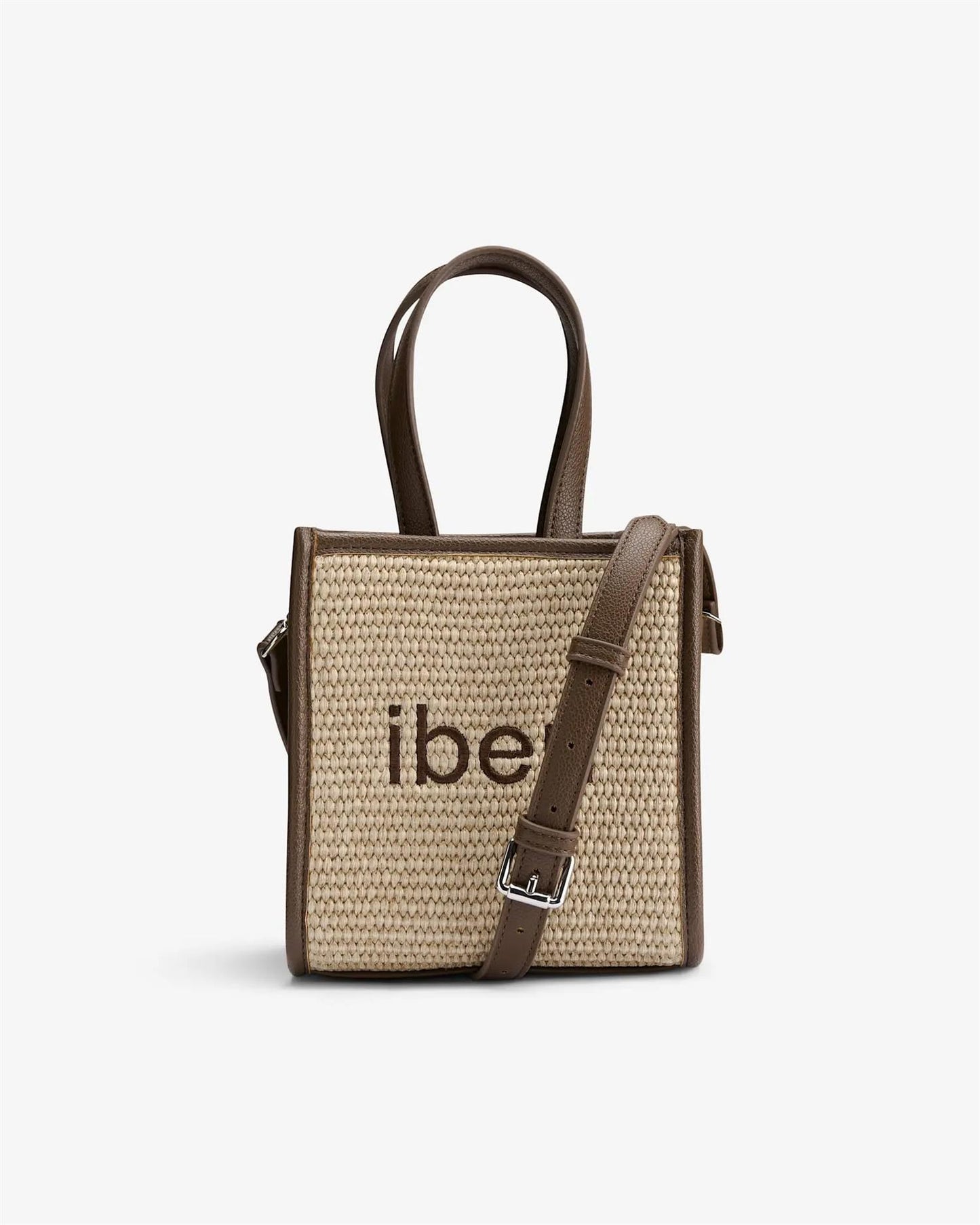 Iben Straw Bag Mini Brown Straw