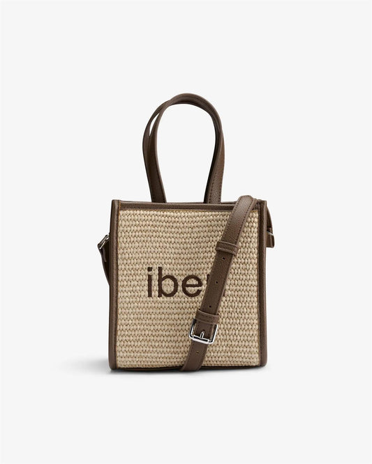 Iben Straw Bag Mini Brown Straw