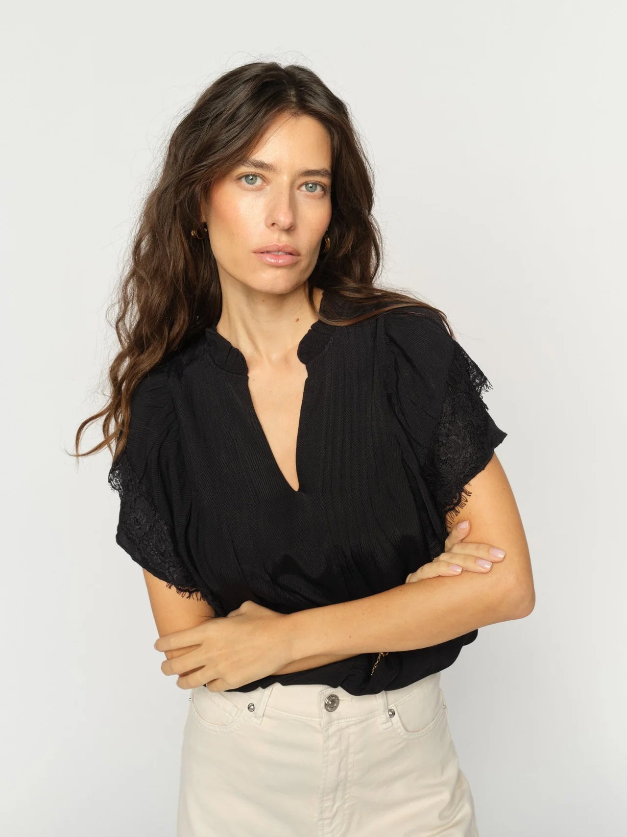 MMWea Flowish Blouse - Black