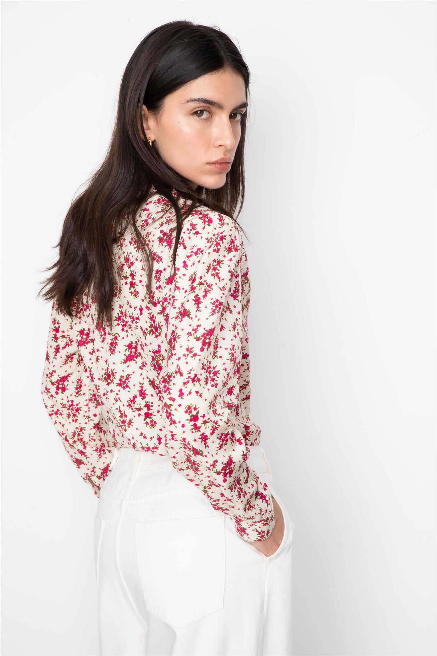 Lu Lu Blouse Berry Print