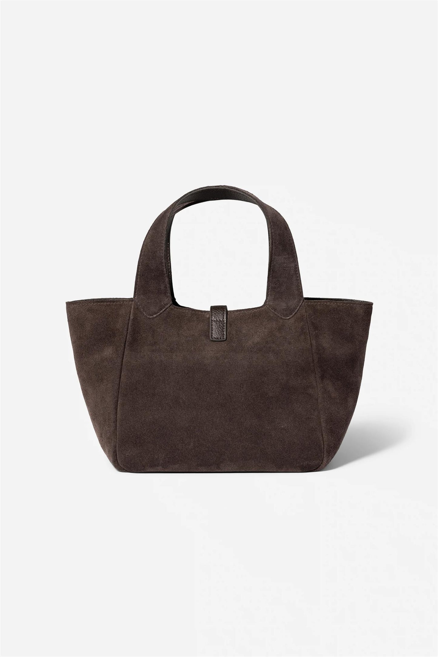 Lucille Tote Bag Small - Dark Brown Suede