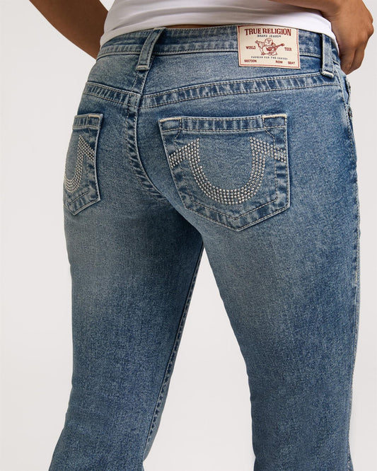 Crystal Becca Low Rise Bootcut - Medium Wash