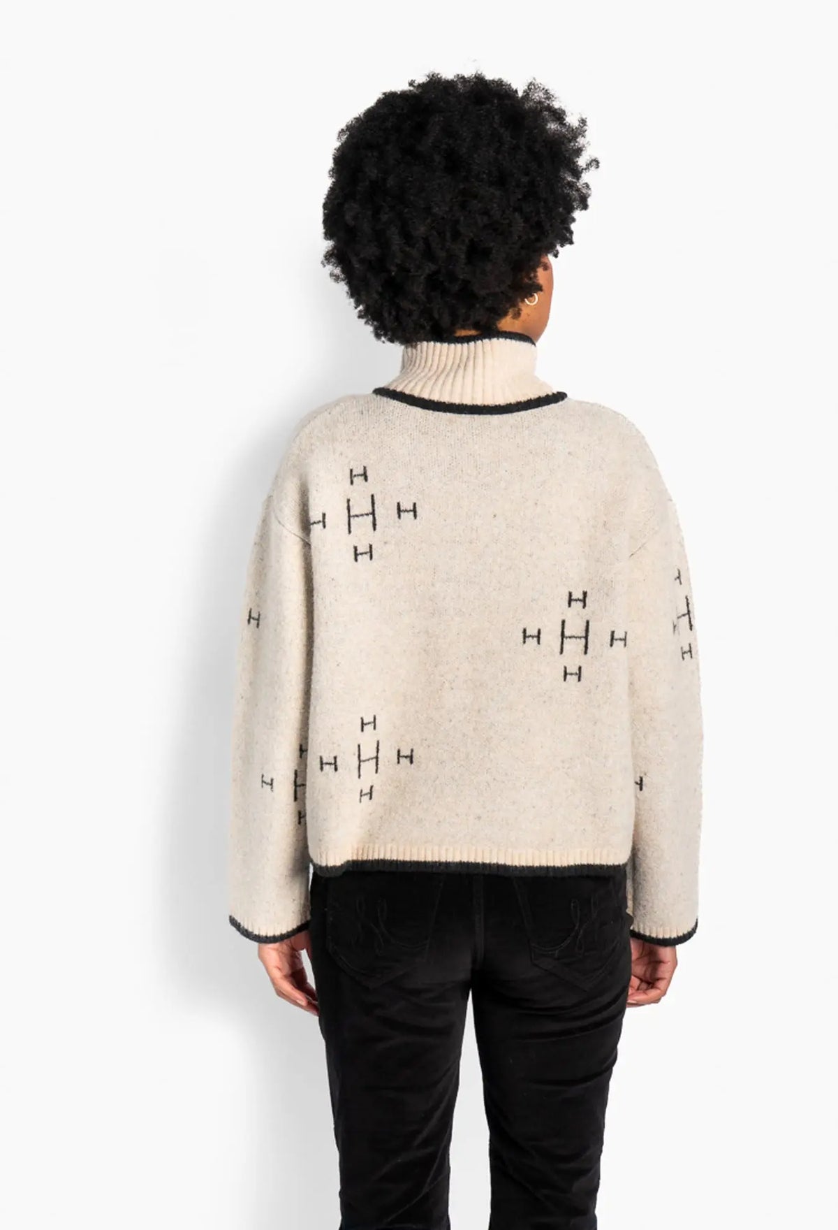 Iben Zip Jacket - Light Beige Melange