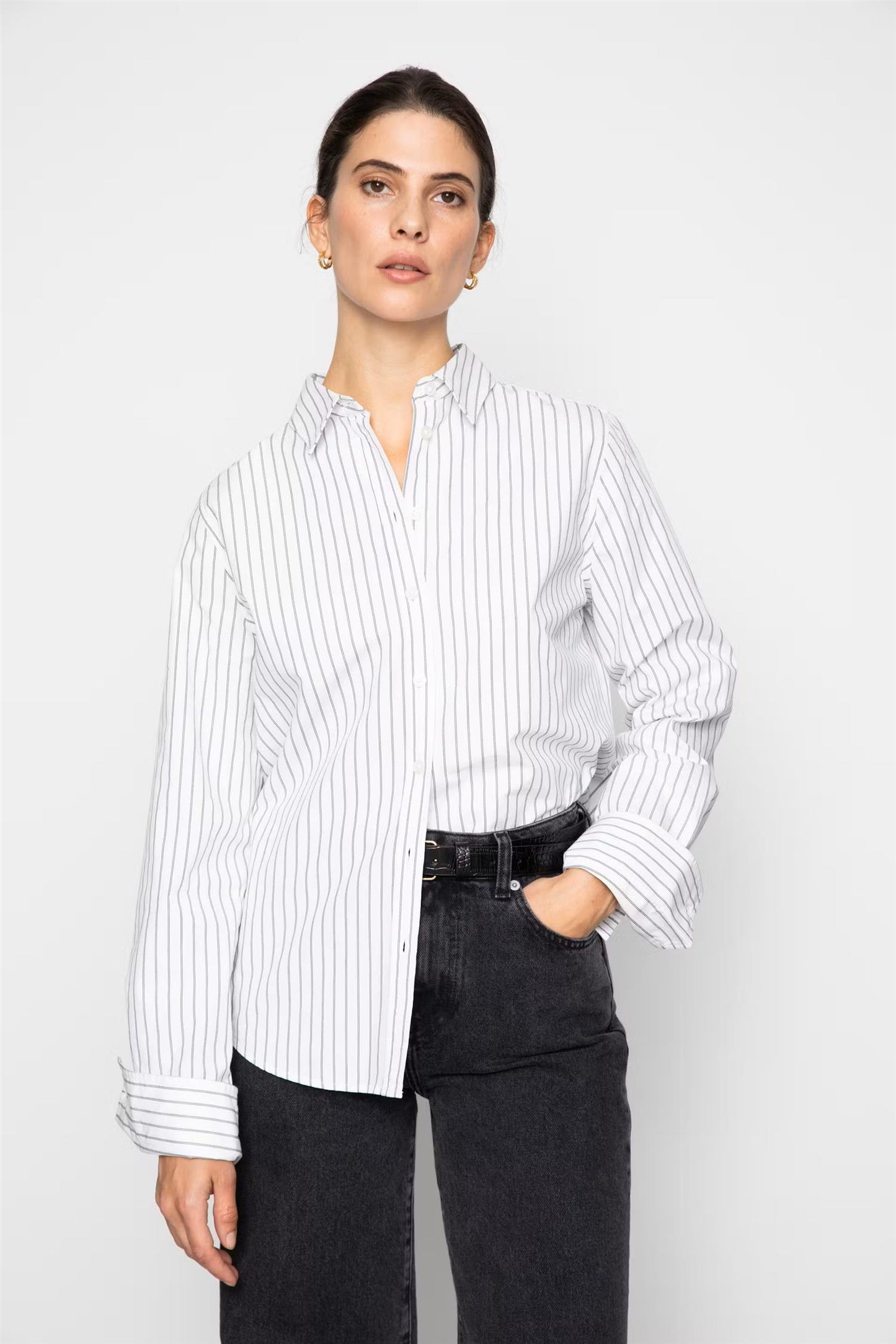 Fritila Shirt Black Stripe