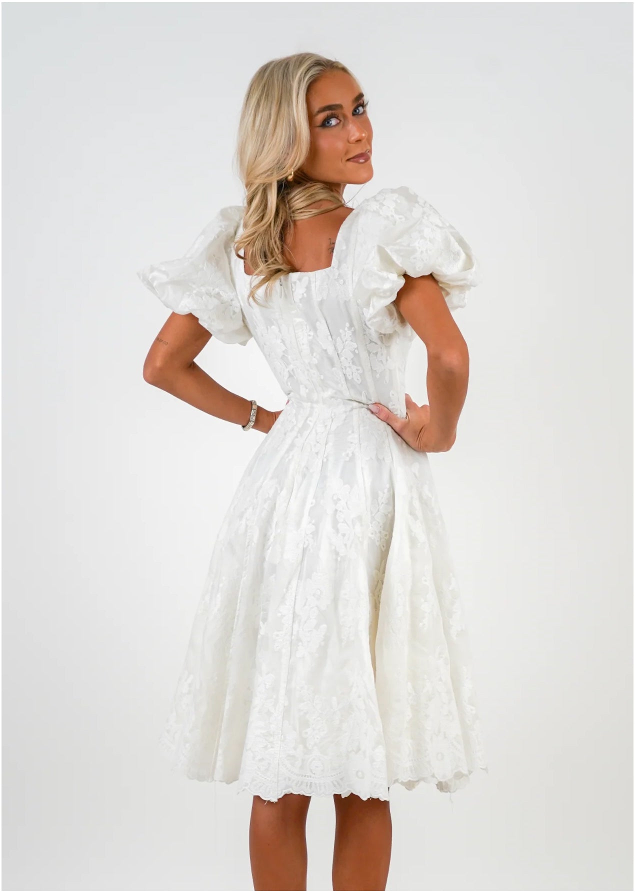 Elina Dress White