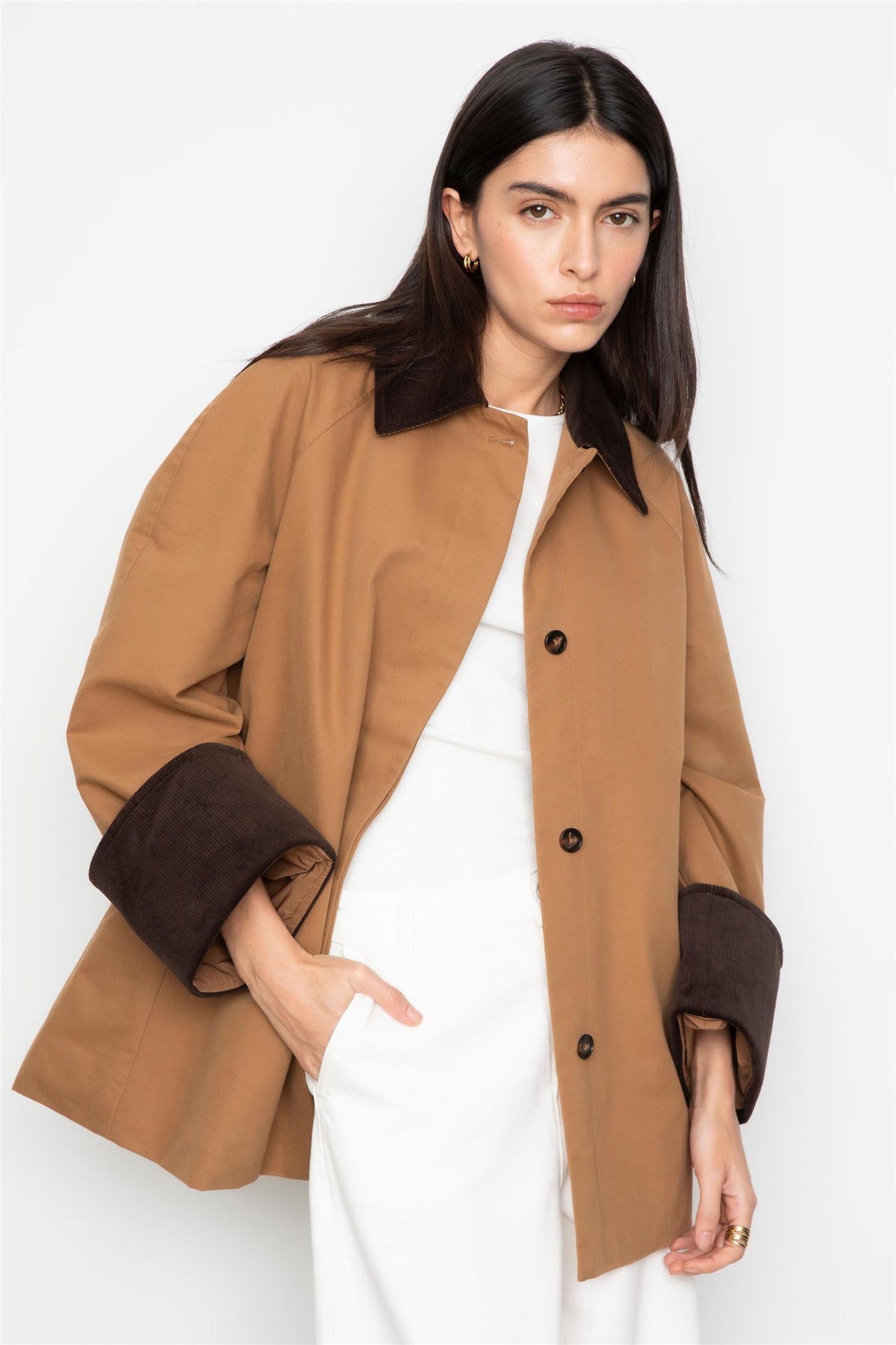 Heather Jacket Dark Camel