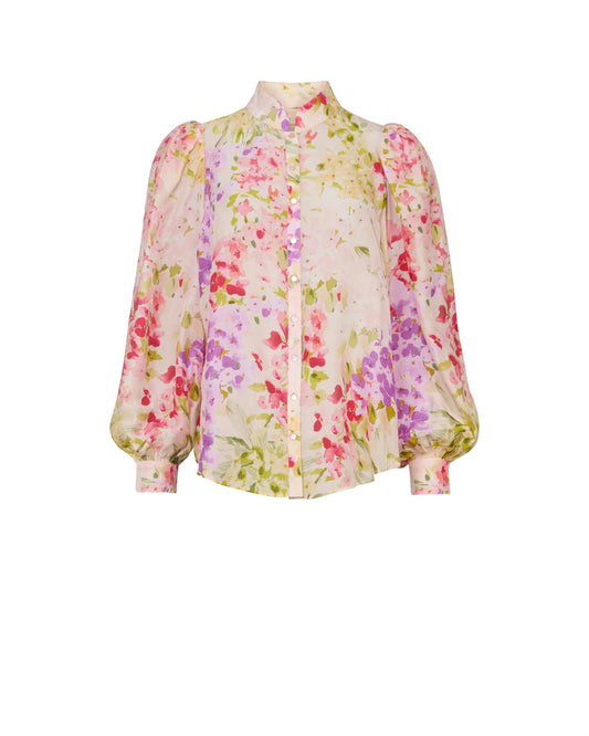 Organza Blouse - Blush Dream