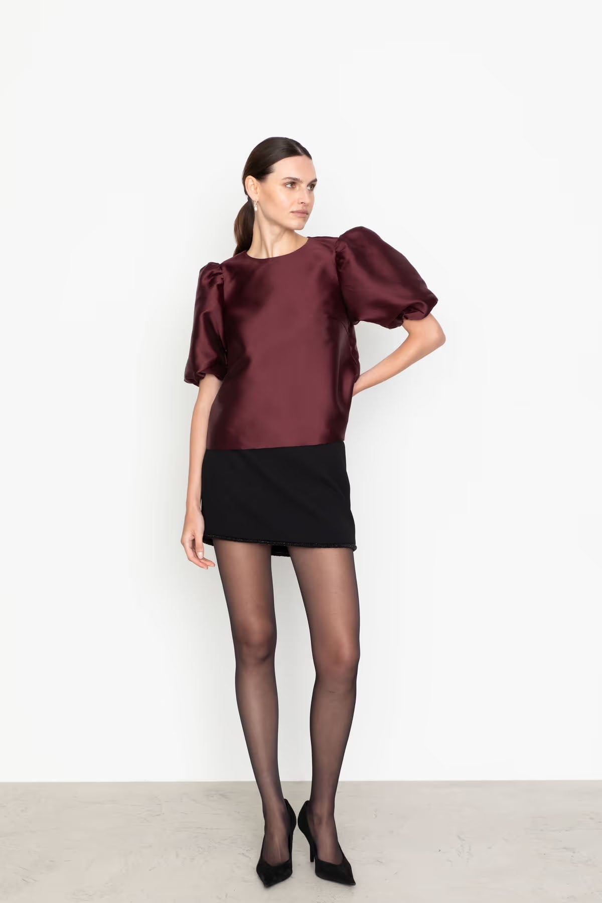 Becca Blouse Bordeaux