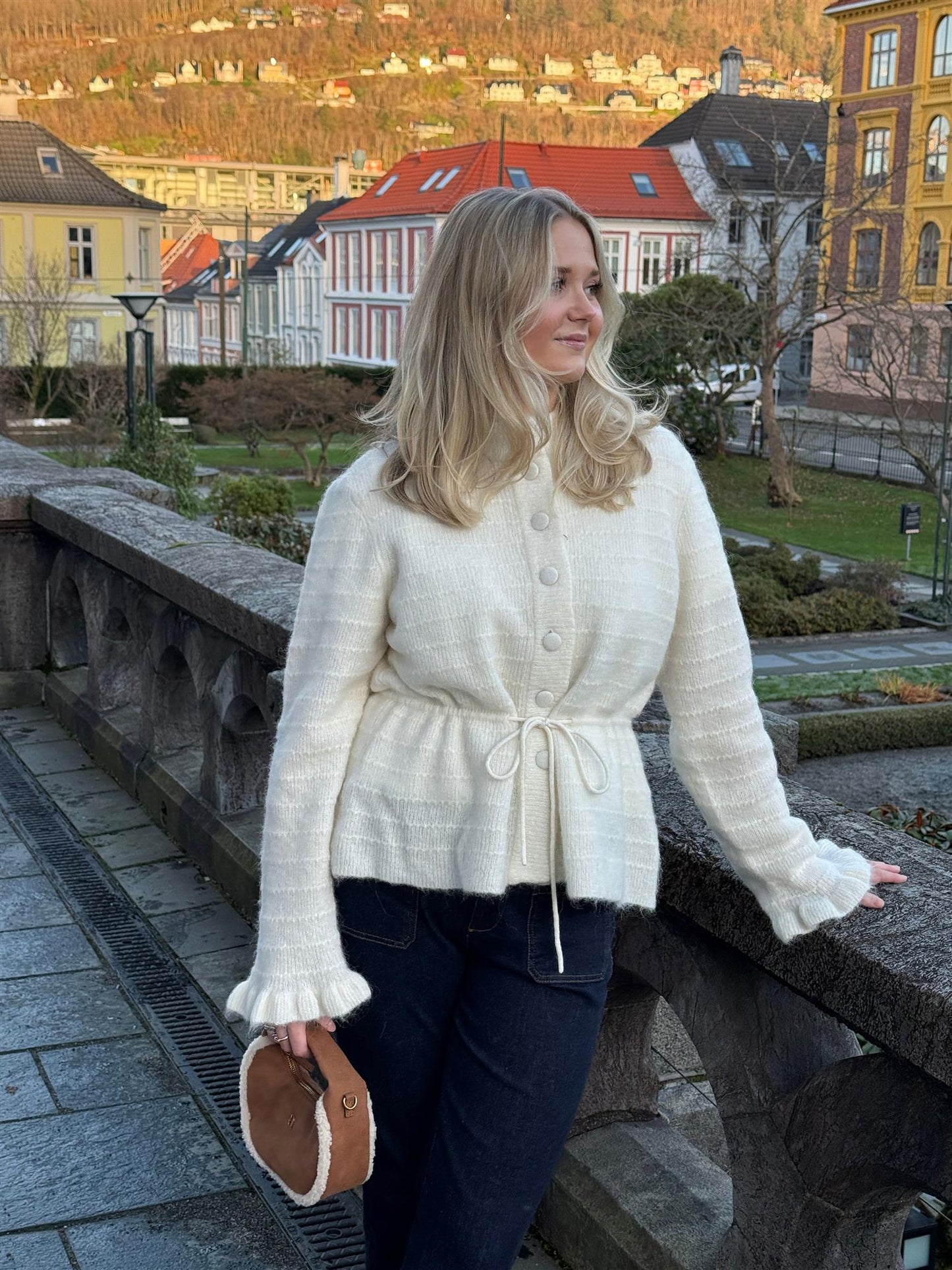 YASThellis LS Knit Cardigan S. Cream