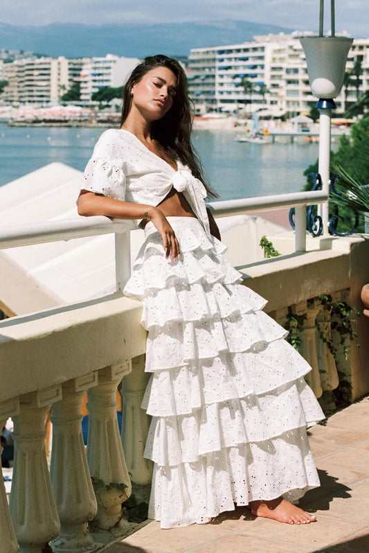 Angel Maxi Skirt - White