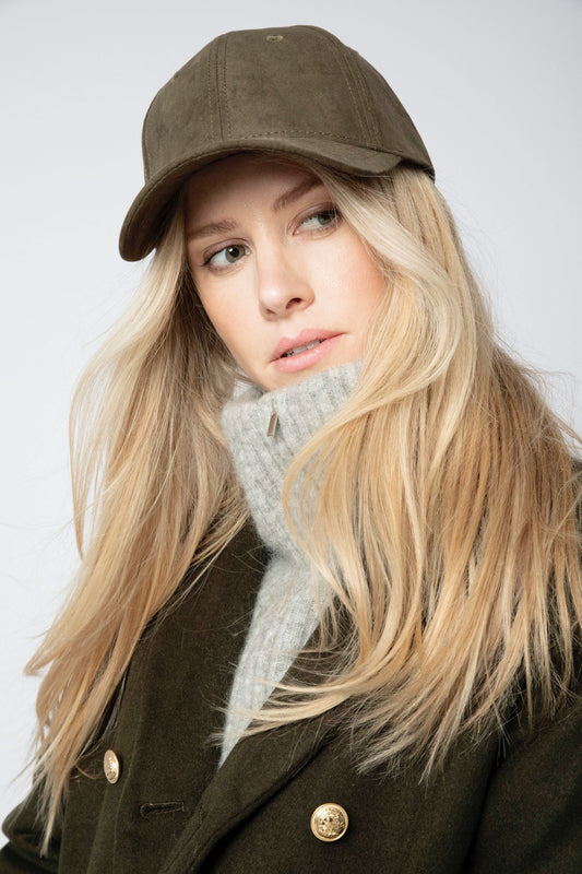 Lily Cap Suede Army