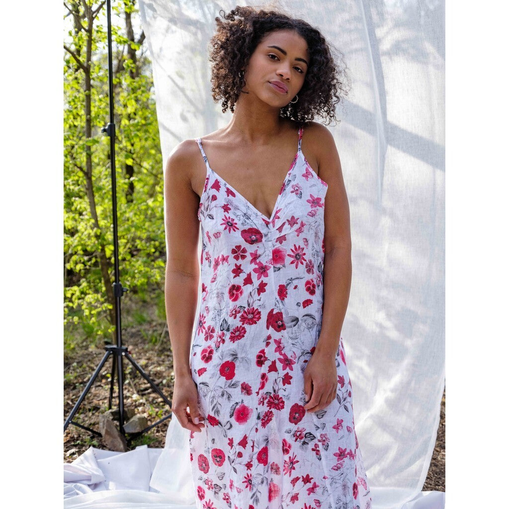 Gaia Print Dress Poppies