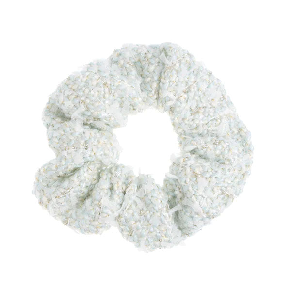 Tweed Scrunchie Teal