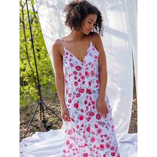 Gaia Print Dress Poppies