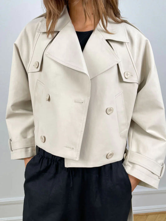 Bobby canvas trench jacket Creme