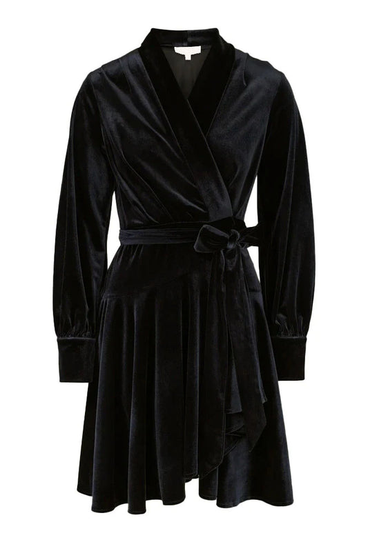 Iza mini dress Black velvet