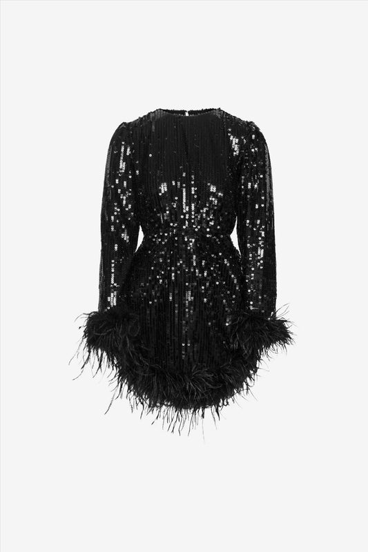 Charly dress Black sequins