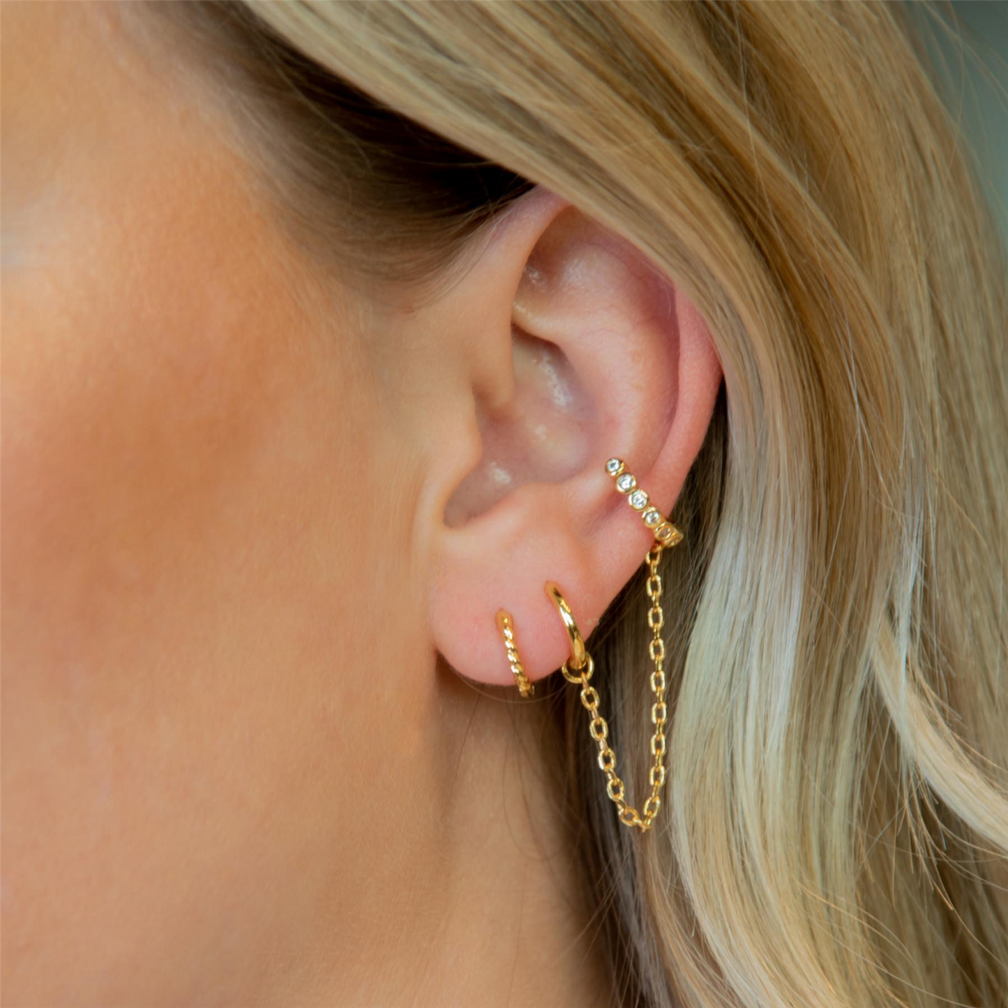 X-small hoops gold